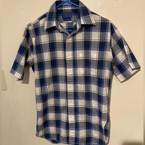 Vintage Pendleton country traditionals Plaid Button Down Shirt Size Small